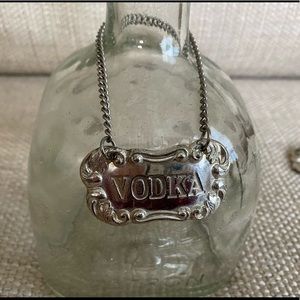 Silver Plate Bar Labels